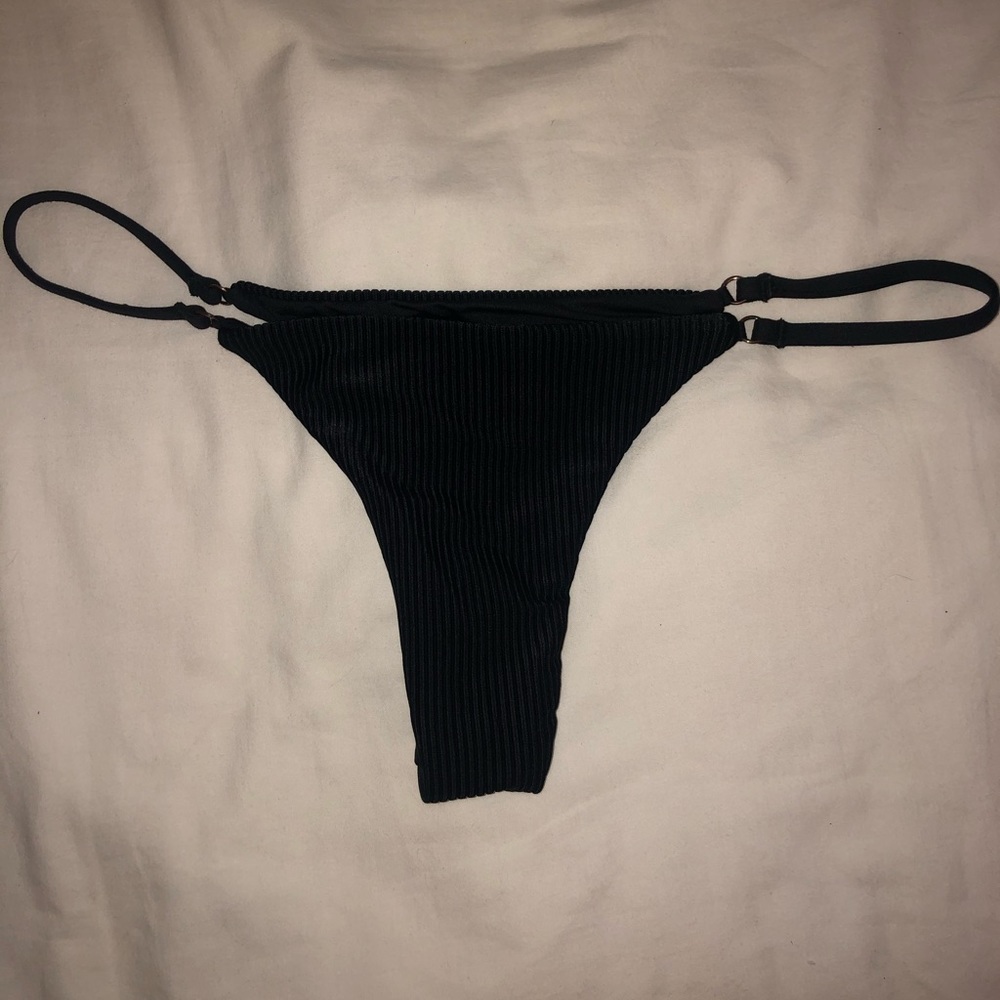 Frankies black bikini bottom size S